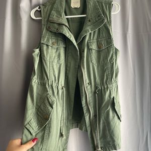 cute green jacket vest